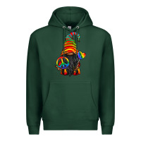 Sports Green LGBTQ+ Pride Gnome With Candy Premium Hoodie - BundleAndBundleShop
