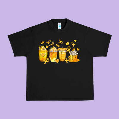 Childhood Cancer Coffee Cups Urban Heavy Tee Designed By Texasbilliewilder