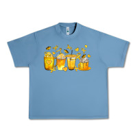 Pebble Blue Childhood Cancer Coffee Cups Urban Heavy Tee - texasbilliewilder