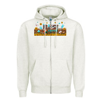 Oatmeal Heather nurse squad libbey glass Zipper Hoodie - BundleAndBundleShop