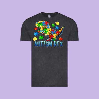 Autism Rex Vintage Tee Designed By Barkaloodesign