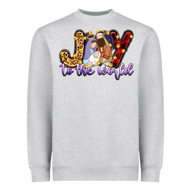 Joy To The World Heavyweight Sweatshirt by Zillion Design Studio | Teevron