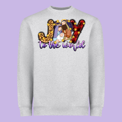 Joy To The World Heavyweight Sweatshirt Designed By Zillion Design Studio
