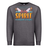 Charcoal Heather holy spirit wonderful counselor Premium Sweatshirt - MaliasSmallBusiness
