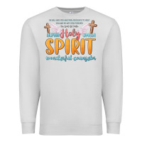 Dove Grey holy spirit wonderful counselor Premium Sweatshirt - MaliasSmallBusiness