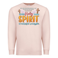 Pale Pink holy spirit wonderful counselor Premium Sweatshirt - MaliasSmallBusiness