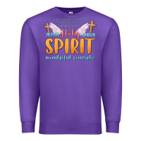Purple holy spirit wonderful counselor Premium Sweatshirt - MaliasSmallBusiness