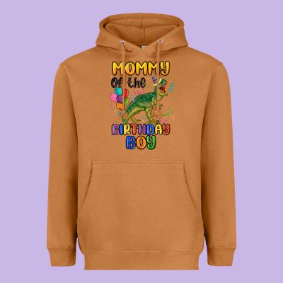 Mommy Of The Birthday Boy Heavyweight Hoodie Designed By Maliassmallbusiness