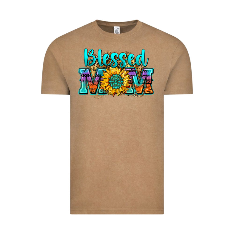 Blessed Mom Sunflower Vintage Tee by Zillion Design Studio | Teevron