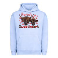 Pigment Grape Ice mama's sweetheart highland cow and calf Urban Hoodie - RanaPortraitStore