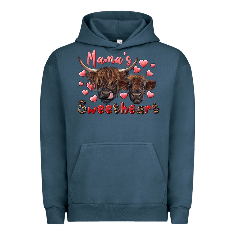 Mama's Sweetheart Highland Cow And Calf Urban Hoodie by RanaPortraitStore | Teevron