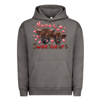Pigment Tornado mama's sweetheart highland cow and calf Urban Hoodie - RanaPortraitStore