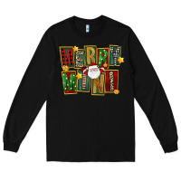 Black Christmas merry mini Long Sleeve Tee - FaDigitalArtStudio