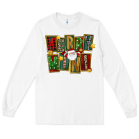 White Christmas merry mini Long Sleeve Tee - FaDigitalArtStudio