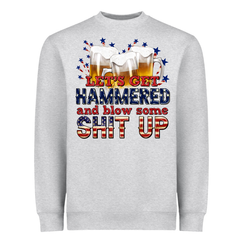 Lets Get Hammered Heavyweight Sweatshirt by texasbilliewilder | Teevron