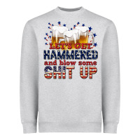 Heather Grey lets get hammered Heavyweight Sweatshirt - texasbilliewilder