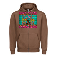 Chestnut Rottie mom with roses Zipper Hoodie - Artiststas
