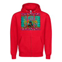 Red Rottie mom with roses Zipper Hoodie - Artiststas