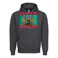 Smoke Rottie mom with roses Zipper Hoodie - Artiststas