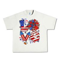 Pistachio 4th of july love Urban Heavy Tee - Zillion Design Studio