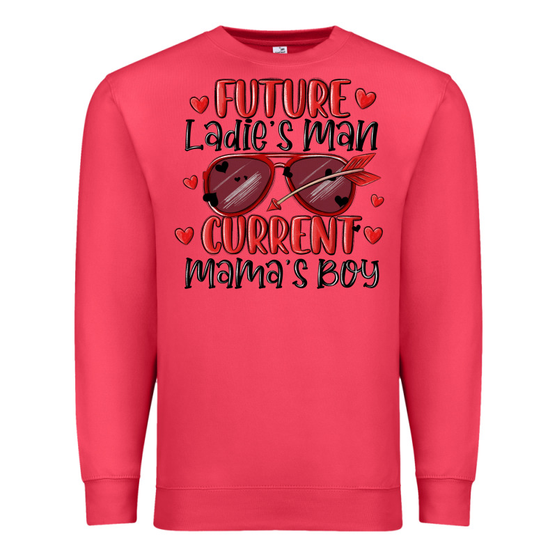 Future Ladies Man Current Mamas Boy Premium Sweatshirt by MaliasSmallBusiness | Teevron