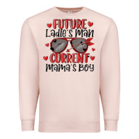 Pale Pink future ladies man current mamas boy Premium Sweatshirt - MaliasSmallBusiness