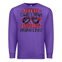 Purple future ladies man current mamas boy Premium Sweatshirt - MaliasSmallBusiness