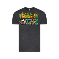 Vintage Black blessed mini Vintage Tee - Zillion Design Studio