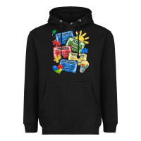 Black autism cassette tapes Heavyweight Hoodie - MaliasSmallBusiness