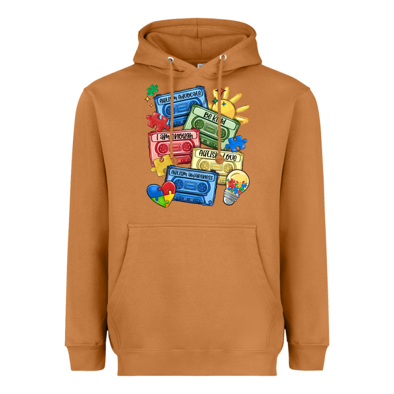 Autism Cassette Tapes Heavyweight Hoodie by MaliasSmallBusiness | Teevron