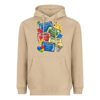 Mushroom autism cassette tapes Heavyweight Hoodie - MaliasSmallBusiness
