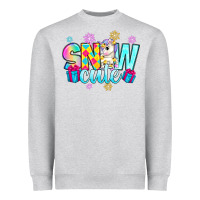 Heather Grey snow cute with unicorn Heavyweight Sweatshirt - Zillion Design Studio