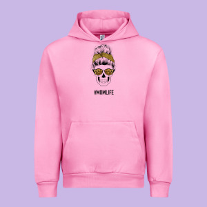 Yellow Glitter, Leopard Pattern Mom Skull Urban Hoodie Designed By Bettercallsaul