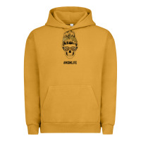 Pigment Peanut Butter Yellow Glitter, Leopard Pattern Mom Skull Urban Hoodie - Bettercallsaul