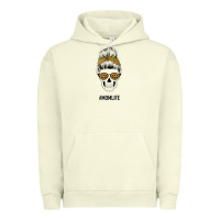 Pigment Pistachio Yellow Glitter, Leopard Pattern Mom Skull Urban Hoodie - Bettercallsaul
