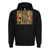 Black western serape cowhide Zipper Hoodie - Jasminsmagicworld