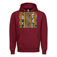 Burgundy western serape cowhide Zipper Hoodie - Jasminsmagicworld
