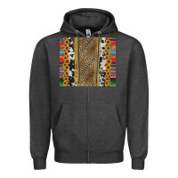 Charcoal Heather western serape cowhide Zipper Hoodie - Jasminsmagicworld