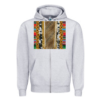 Heather Grey western serape cowhide Zipper Hoodie - Jasminsmagicworld