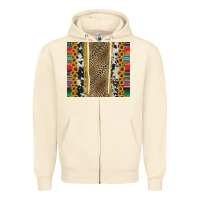 Sandshell western serape cowhide Zipper Hoodie - Jasminsmagicworld