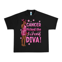 Black Cancer Picked The Wrong Diva with Black Woman Urban Heavy Tee - texasbilliewilder