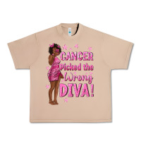 Burro Cancer Picked The Wrong Diva with Black Woman Urban Heavy Tee - texasbilliewilder