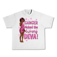 Lunar Rock Cancer Picked The Wrong Diva with Black Woman Urban Heavy Tee - texasbilliewilder