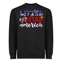 Black little miss america Heavyweight Sweatshirt - texasbilliewilder