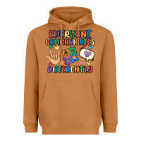 Meerkat everyone communicates differently Heavyweight Hoodie - MaliasSmallBusiness