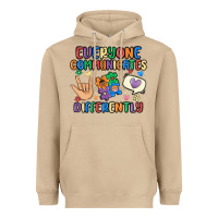 Mushroom everyone communicates differently Heavyweight Hoodie - MaliasSmallBusiness