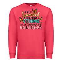 Cardinal i have survived too many storms to be bothered by raindrops malia Premium Sweatshirt - MaliasSmallBusiness
