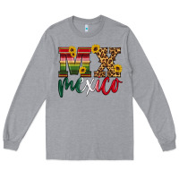 Heather Grey mexico Long Sleeve Tee - HRA Design Shop