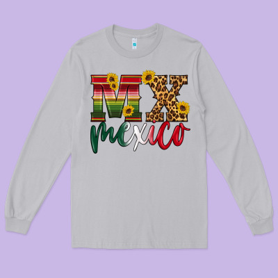 Mexico Long Sleeve Tee Designed By Hra Design Shop