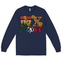 Navy mexico Long Sleeve Tee - HRA Design Shop